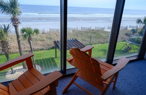 Myrtle Beach Condo | New Direct Oceanfront View Studio, Pools, Updated!