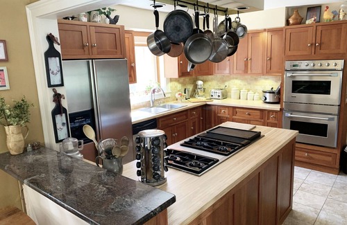 New Marlborough House | New England Family Home with Hot Tub and Pool