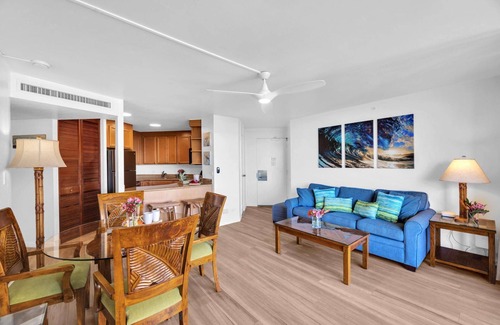 Honokowai Condo | NEW KBM Resorts | FREE CAR | Kaanapali Shores | 6th Floor Ocean View Suite | Steps to Pool andamp; Beach! KS-616