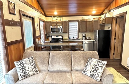 East Glacier Park Village Apartment | New luxury cabin in Central East Glacier