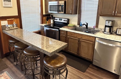 East Glacier Park Village Apartment | New luxury cabin in Central East Glacier