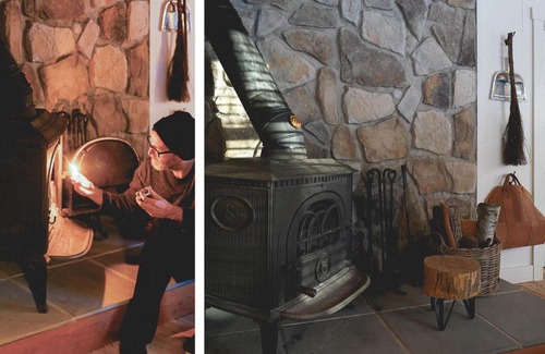 Alanson House | NEW! Log cabin retreat with modern updates sleeps 14