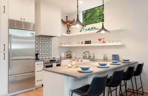 Greater South River City House | NEW to VRBO - Modern Mediterranean Home with Rooftop Deck Views