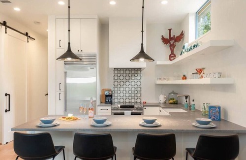 Greater South River City House | NEW to VRBO - Modern Mediterranean Home with Rooftop Deck Views