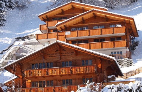 Adelboden Apartment | New vacation apartment on the edge of the village, with a wonderful view of the mountains.
