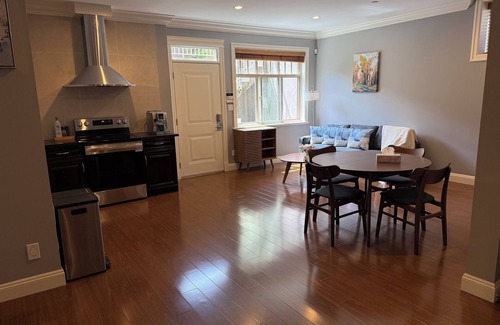 Arbutus Ridge House | Newly furnished King-bed Room1, shared bath and common space