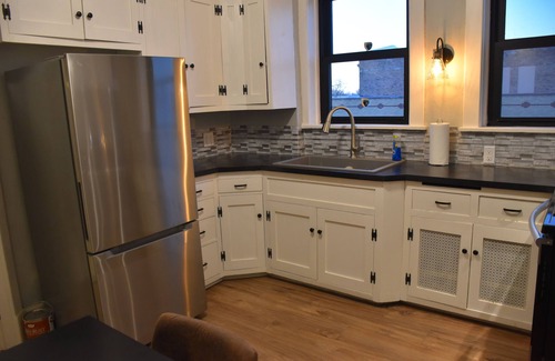 Storm Lake Apartment | Newly Renovated family-sized apartment downtown, lots of light!