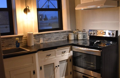 Storm Lake Apartment | Newly Renovated family-sized apartment downtown, lots of light!