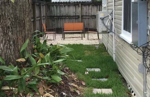 Mobile Condo | Newly Renovated Lower Level Midtown Apartment Long Term Discounts!