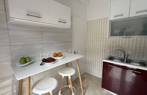 Benitses Apartment | Newly renovated luxury apartment on the beach with large sea front patio
