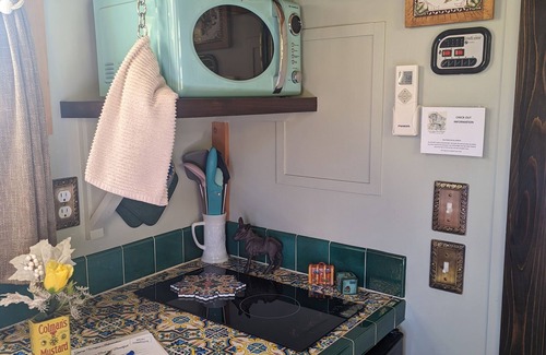 Salmon House | No Fees! Riverfront Gypsy Wagon on Mini Donkey Ranch!