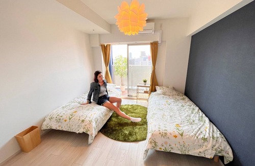 Naniwa Hotel | Nonsmoking Spacious and relaxing 1K twin room 24 people/Osaka Ōsaka
