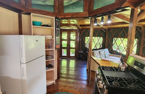Mokuleia RV Rental | North Shore 2-Story Rustic Yurt Glamping Lodge Tropical Nature Rental Near Beach