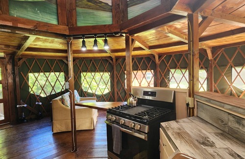 Mokuleia RV Rental | North Shore 2-Story Rustic Yurt Glamping Lodge Tropical Nature Rental Near Beach