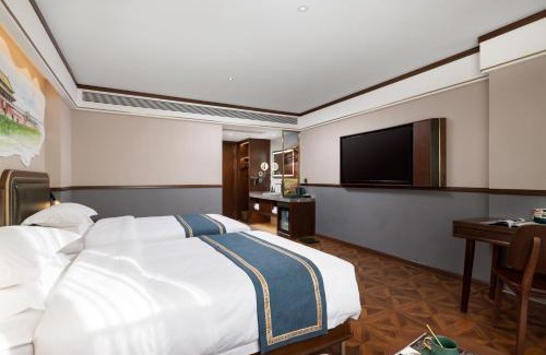 Beijing Hotel | Nost algia S Hotel Beijing Liangxiang University Town 时光漫步S酒店北京良乡大学城广阳城地铁站店 Free fresh ground coffee,Free laundry service