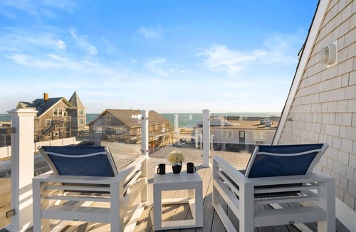 Falmouth Heights Apartment | Ocean Deck 2 Queen Bed Luxury Retreat