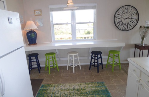 Yaupon Beach Cottage | Ocean Front Beach Cottage-180 degrees ocean view from every room and L-deck