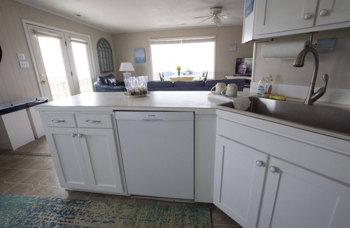Yaupon Beach Cottage | Ocean Front Beach Cottage-180 degrees ocean view from every room and L-deck