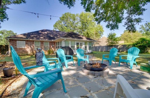 St. Martin House | Ocean Springs Home with Fire Pit and Game Room!
