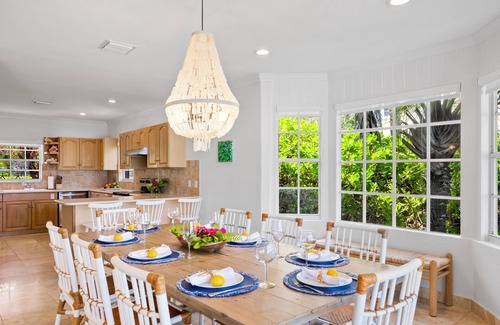 George Town House | OCEANFRONT 3 bed/3 bath-Exuma Bahamas w/dock rental nSea Star Villa February Pt