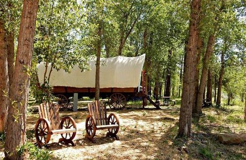 Houston House | Ohio Glamping Destination in this Covered Wagon in Arcanum