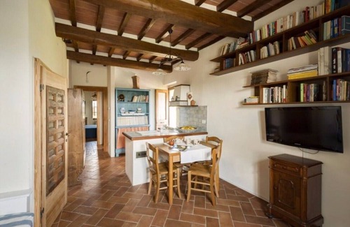 Monte San Savino Apartment | Old farmhouse surrounded by olive groves and near the village, max 2 adults, with pool