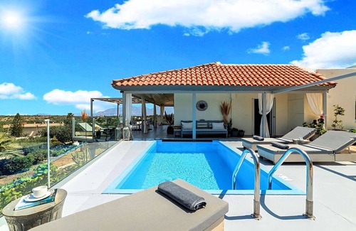 Vathi Villa | Olive Green Villa | Heated Pool