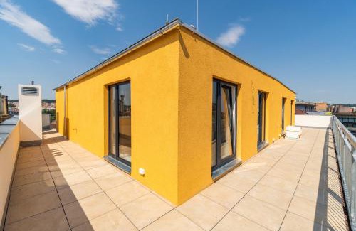 Palmovka Apartment | One bedroom penthouse apartment # 82 in the brand new building close to the city center with free parking