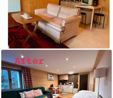 Zweisimmen House | One Bedroom with mountain and garden view ground floor of Chalet Solaria