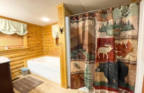 Basye House | One of a Kind Rustic Log Cabin near Bryce Resort - Large Game Room - Fire Pit - Large Deck - BBQ