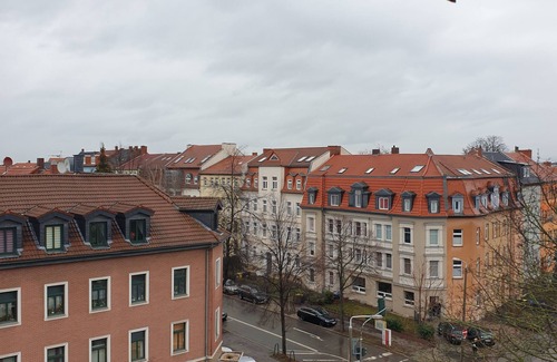 Erfurt Apartment | One-room apartment above the roofs of downtown Erfurt