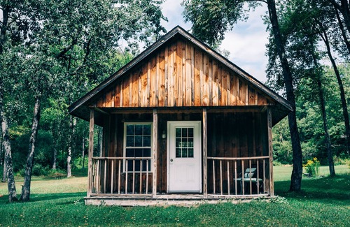 Blodgett Mills Cabin | One room cabin with bathroom