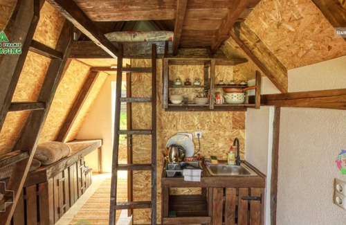 Visoko House | Orange bungalow Bosnian pyramid glamping