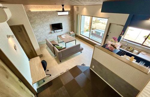 Onomichi Villa | Orange open-air bath of East Villa-winter only-