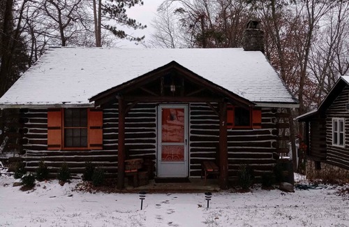 Wantage Cabin | Original Chestnut Log Cabin In A Lake Community