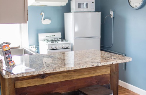 Anchorville Apartment | Our Crow's Nest is clean & comfy & comes with boat slip & trailer parking!