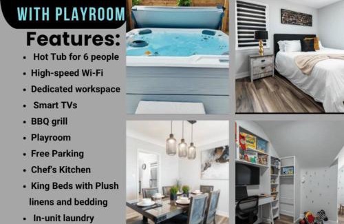 St. Catharines House | Outdoor Sauna Hot Tub Playroom Port Dallhousie
