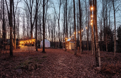 Woodridge RV Rental | Outlier Inn Small Dome on Farm Upstate Catskills