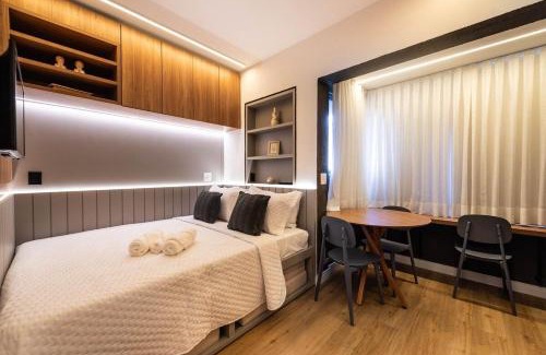 Jardins Apartment | PA16 - Novo Bhaus Jardins - Setin Pamplona - 10o andar - Paulista - Metrô - Parque Trianon - Masp - Shopping Cidade São Paulo - Estacionamento pago 24h em frente
