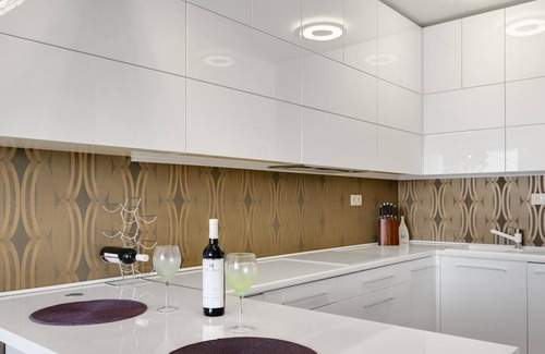 Nivy Apartment | Panorama - Sunset and castle view, 22nd floor, garage, AC