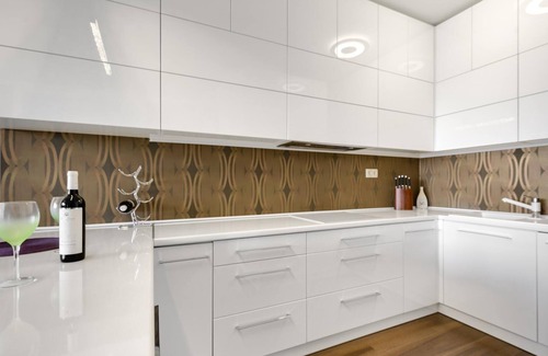 Nivy Apartment | Panorama - Sunset and castle view, 22nd floor, garage, AC
