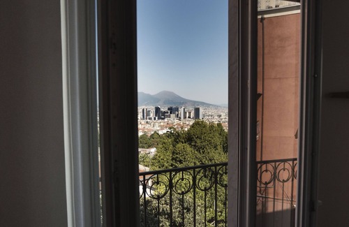Naples Apartment | Panoramic apartment with large roof terrace in Naples, view of harbor, Vesuvius