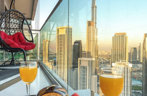 Downtown Dubai Apartment | Panoramic Burj view, Infinity pool, Luxury 2 Bedroom