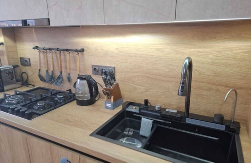 Bishkek Apartment | Panoramic Mountain-View Studio – Brand New