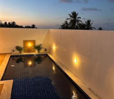 Touros House | Paraíso à Beira-Mar - Acomoda 6 pessoas com piscina privativa