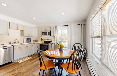 Dedham House | Peaceful duplex with private deck, peaceful views, grill, & private W/D