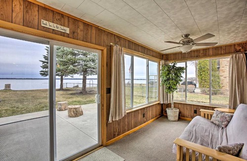 Prudenville House | Peaceful Lakefront Houghton Lake Property with Patio