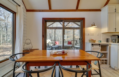 Locust Lake Village Cabin | Peaceful Pocono Lake Cabin: Walk to Pine Lake!