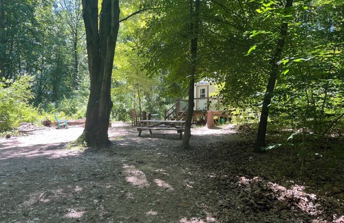 Grass Lake RV Rental | Peaceful Yurt in Waterloo Rec Area. 1.5 miles from Portage Lake Park/Beach.