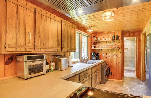 Pembine Cabin | Pembine Cabin w/Expansive Yard, Fire Pit & Grill!